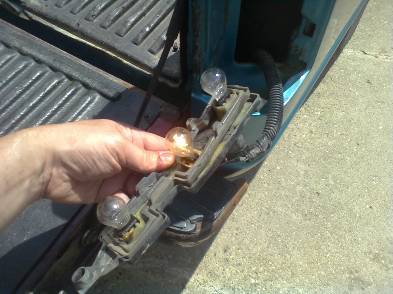 *Wiggles the bulb a bit* Huh! just a loose connection!